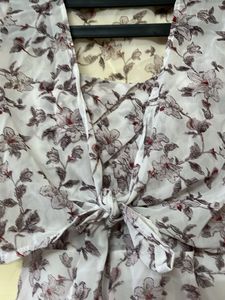 Floral Mini Dress with Shrug