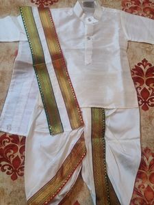Traditional Off White Kurta Set