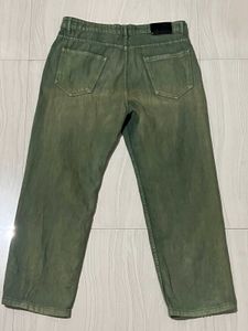 Olive Green Denim Pants