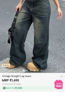 Vintage Straight Leg Jeans