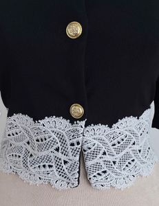 Lace Trimmed Crop Top