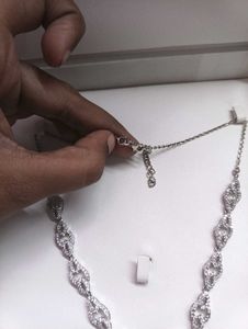 925silver Kalyan Jewellers Necklace Set