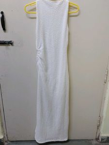 Chic White Bodycon Midi Dress