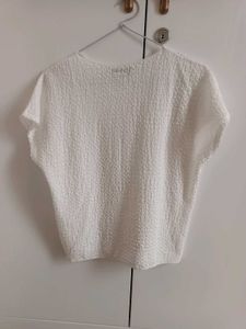 Textured White Top