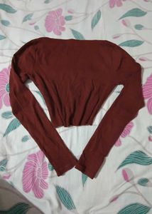 Full Sleeves Body Fitted Crop Top For Sale