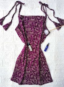 Strapped Short Kurti 💜