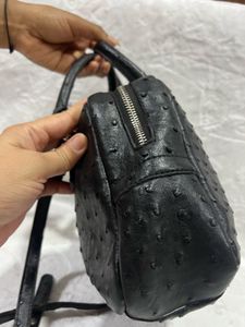 Replay Debossed Ostrich Shoulder Bag