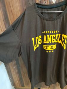 Unisex Brown Oversized Tee