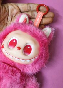 Pink Labubu &amp;Grey labub