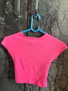 Pink Crop Top