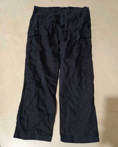 Ivoc Black Cargo Pants, 36 Size