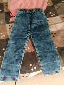 Cute Pink Top &amp; Jeans Set