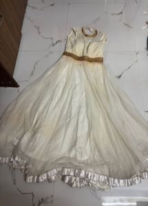 White Frill Gown