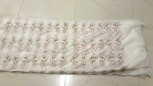 Floral Embroidered Tulle Fabric