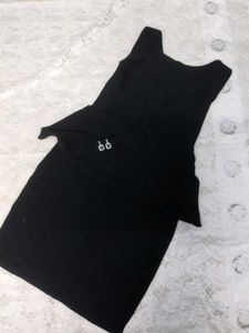 Black Peplum Dress