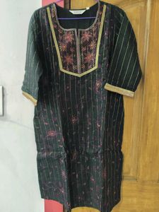 Biba Black &amp; Pink Embroidered Suit Set