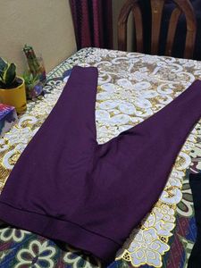 Purple Knit Pants.  Frr 2 Leggings