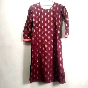 Maroon & Gold Kurta