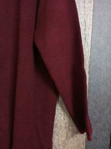 Red &amp; Black Plussize Long Open Sweater