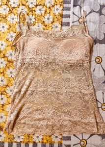 Pair Of Lace Top, Spaghetti Top And Mini Skirt I