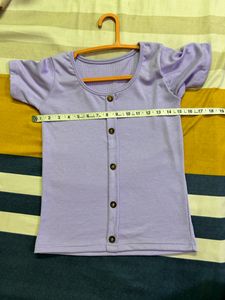 Purple Fitted Top