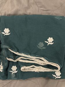 Teal Embroidered Indian Suit Set