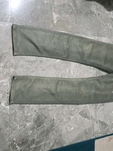 Olive Green Slim Fit Jeans