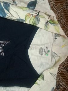 Floral Print Open Front Cardigan