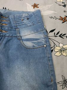High Waisted Denim Jeans