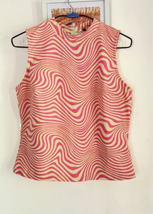 Hot Pink High-Neck Top