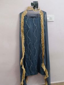 Grey Plazzo Suit For Women