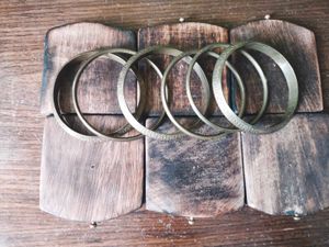 Vintage Brass Bangle Set