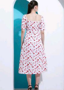 New Beautiful Angel White Slit Dress