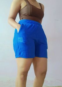 Blue Jogger Short