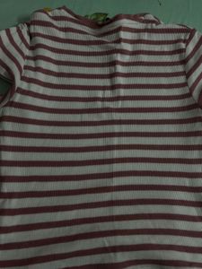 Striped Ribbed Top
