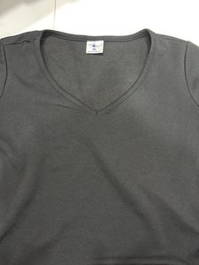 Black V-Neck Tee - Basic & Versatile