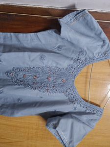 Kurti Pant Set with Dupatta