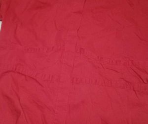 Orsay Wine Red Pleated Collar Top with Front Seam✨