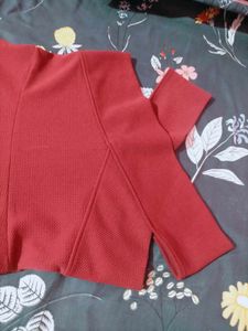 Red One-Shoulder Mini Dress