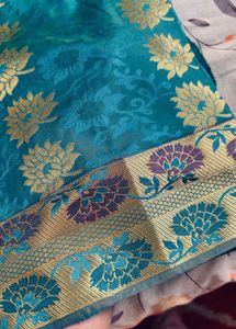 Peacock Green Silk Sari – Perfect for Festive &amp; We