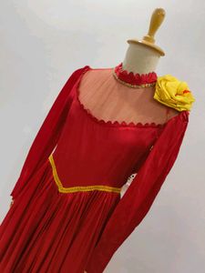 Elegant Red Ethnic Gown