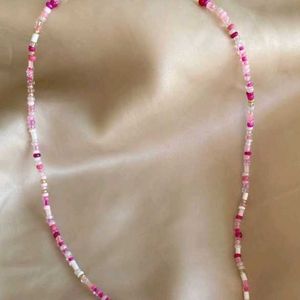 Pink Beaded Necklace🩷
