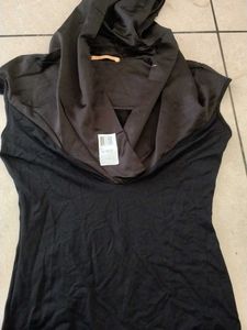 new women girls Stylish Black Bodysuit Top