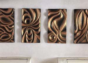 4Leaf Vein Pattern 3D Wall Art |3DLeaf Wal