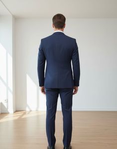 Men&#39;s Blue Striped Suit