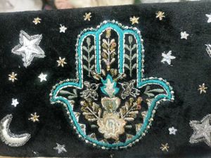 Embroidered Hamsa Jewellery Box