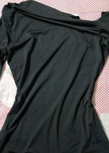 Elegant Black One-Shoulder Dress