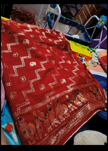 New karwa chauth special sari with blouse piece