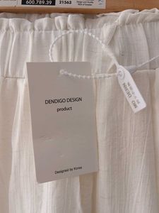 Korean Aesthetic White Flare Pants