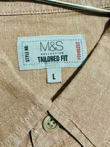 M &amp; S Men's Linen Shirt